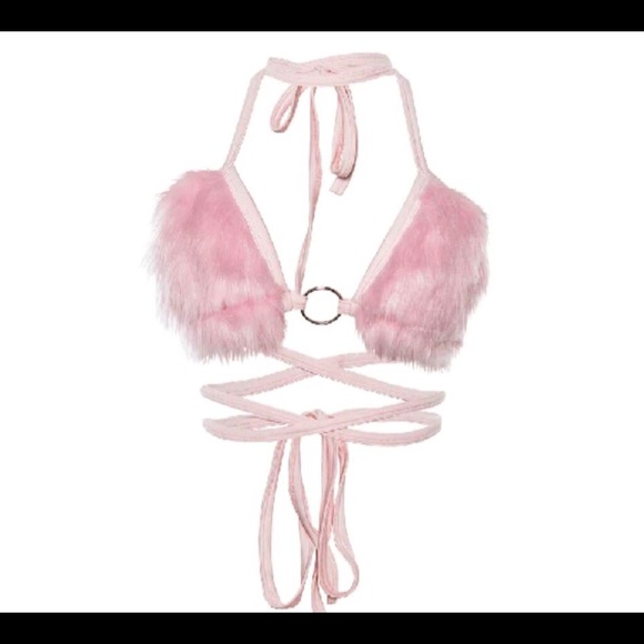 fur bralette